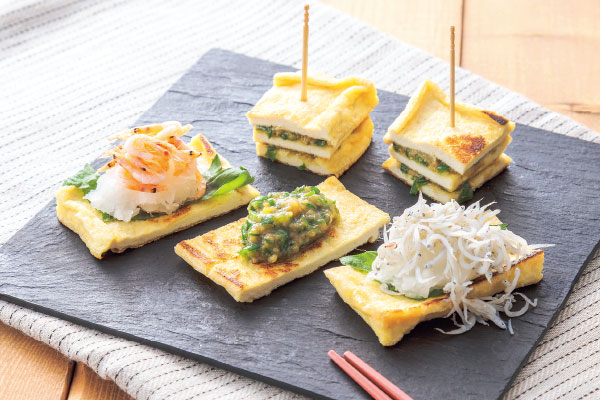 トッピングで楽しむ 焼きあぶらげのおつまみ2種